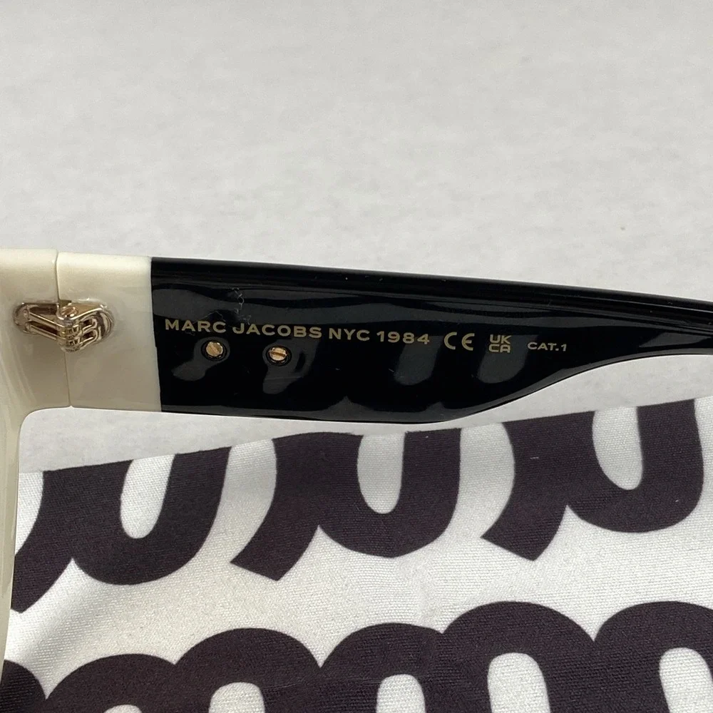 Marc Jacobs Black/Grey Shaded Cat-Eye Women's Sunglasses, Marc 645/s CCPHA 57-17 - Picture 7 of 9